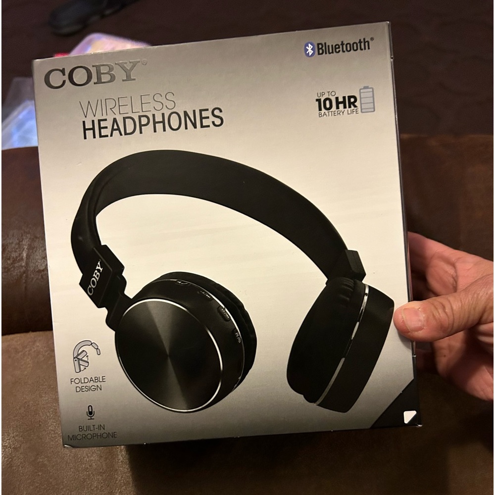 COBY On-Ear👂Wireless Bluetooth Headphones🎧CHBT-810-BLK